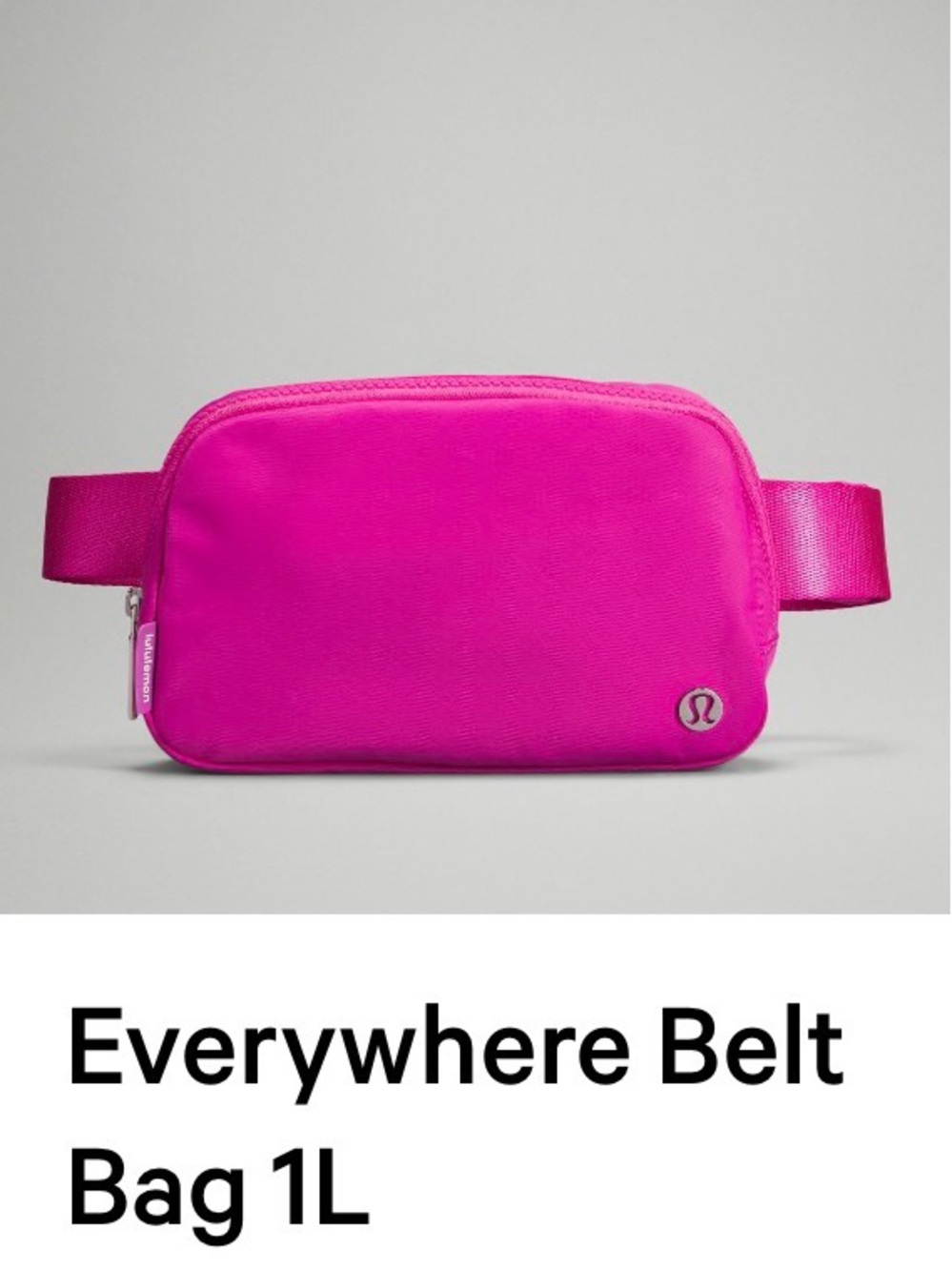 lululemon athletica Everywhere Belt Bag 1L — Hot Pink